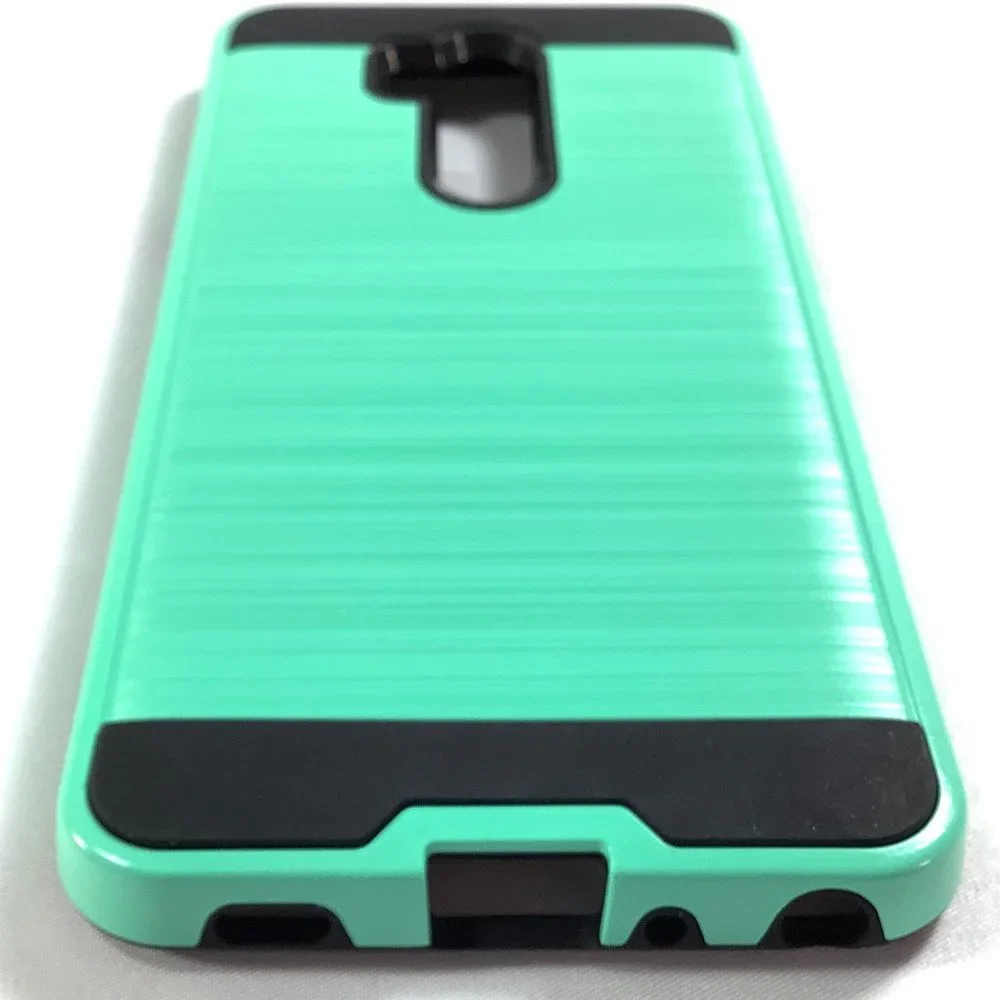 NEW LG G7 Rugged Case Cover Clear Screen Green
